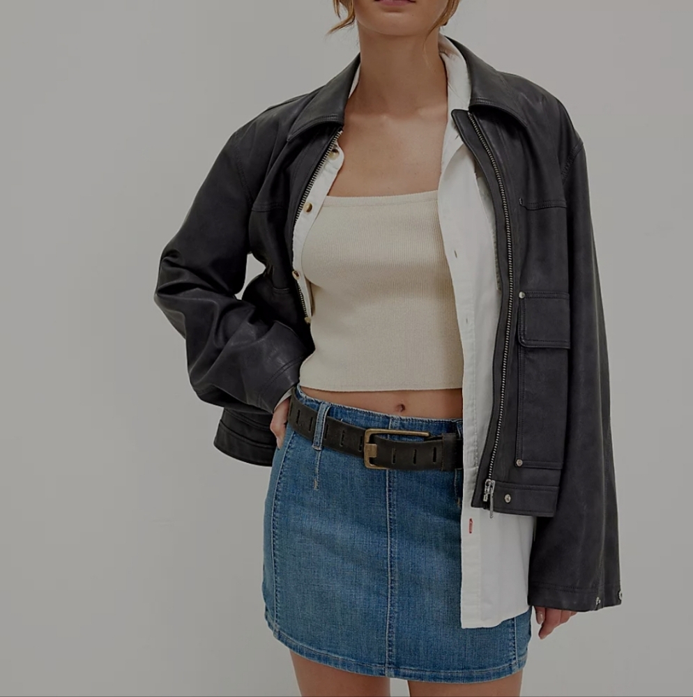 FREE PEOPLE denim skirt Brand new!!